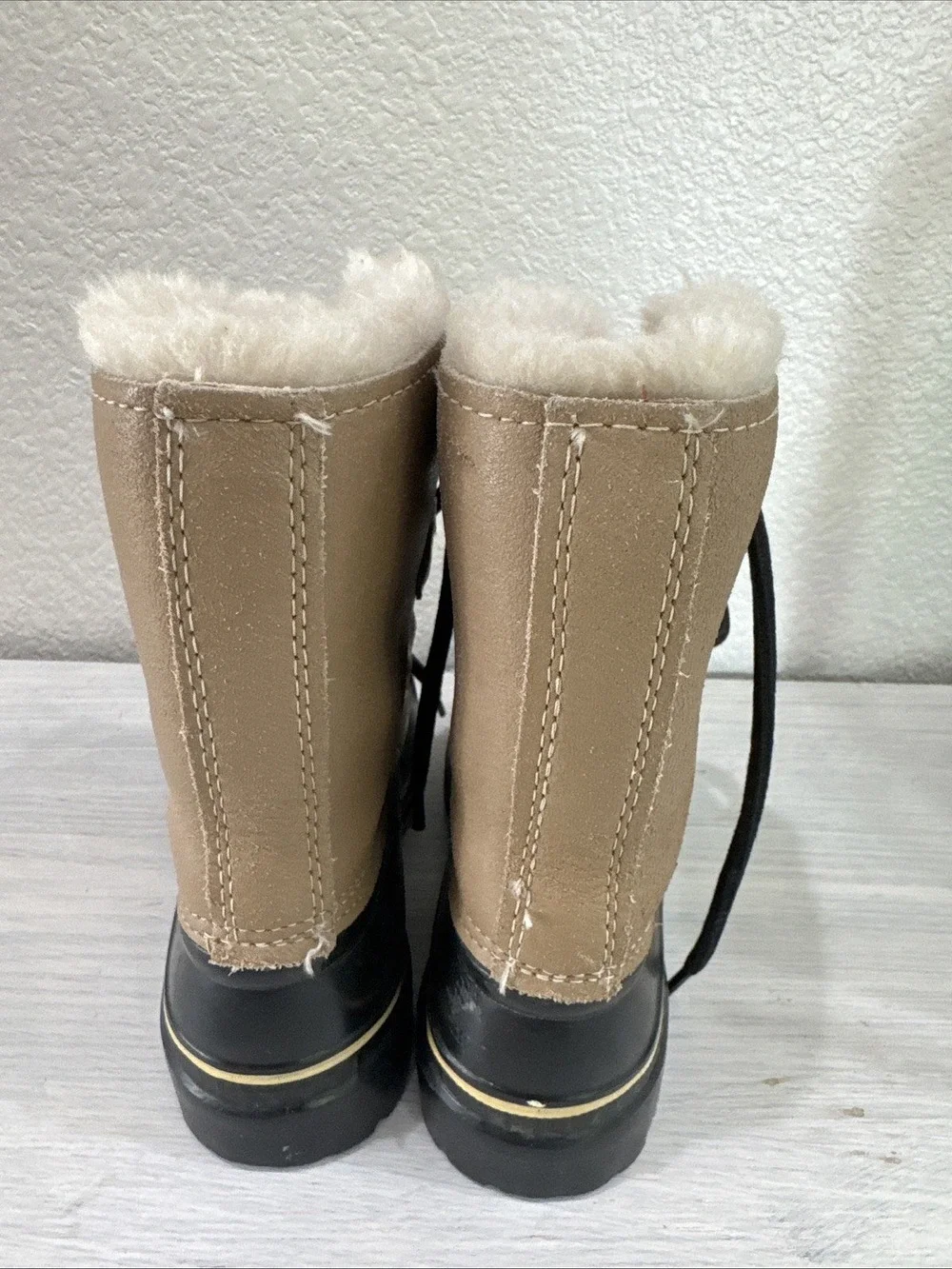 Sorel Caribou Ram Snow Winter Duck Boots Shoes Wool Leather Waterproof Women’s 5